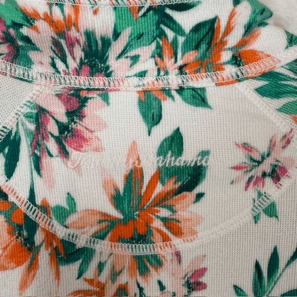 NWT Tommy Bahama Aruba Joyful Bloom Floral Lightweight Zip Up Jacket Size Large - Picture 7 of 14